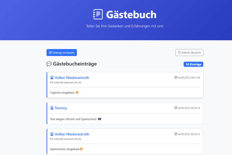 Gästebuch